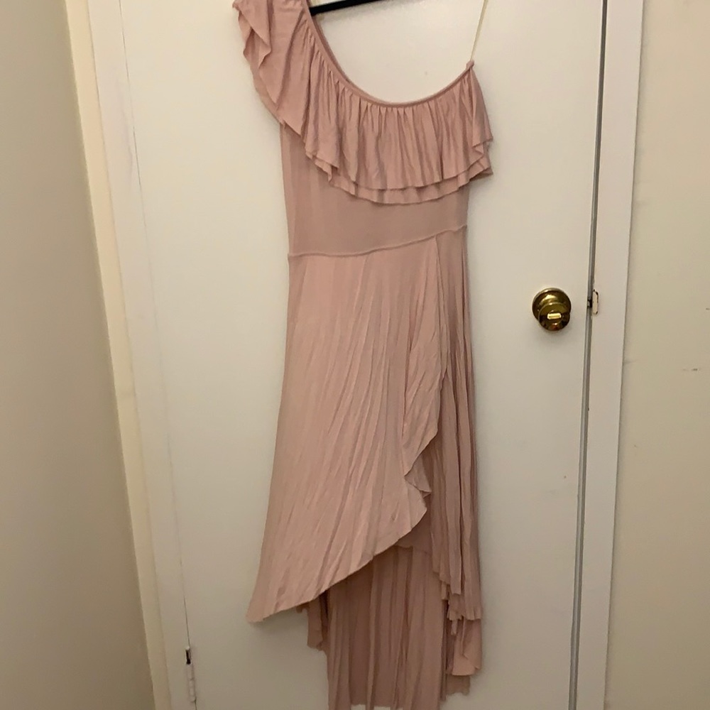 High low, one shoulder maxi dress
